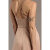 image:imageDavids Bridal Bridesmaid Dresses  The Edit by DB Studio Satin Empire Waist Ball Gown for Women in FullLengthBlack