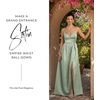 image:imageDavids Bridal Bridesmaid Dresses  The Edit by DB Studio Satin Empire Waist Ball Gown for Women in FullLengthDusty Sage