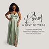 image:imageDavids Bridal Bridesmaid Dresses  The Edit by DB Studio Satin Empire Waist Ball Gown for Women in FullLengthDusty Sage