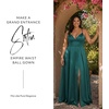 image:imageDavids Bridal Bridesmaid Dresses  The Edit by DB Studio Satin Empire Waist Ball Gown for Women in FullLengthGem