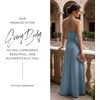 image:imageDavids Bridal Bridesmaid Dresses  The Edit by DB Studio Satin Empire Waist Ball Gown for Women in FullLengthLake