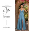 image:imageDavids Bridal Bridesmaid Dresses  The Edit by DB Studio Satin Empire Waist Ball Gown for Women in FullLengthLake