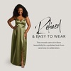 image:imageDavids Bridal Bridesmaid Dresses  The Edit by DB Studio Satin Empire Waist Ball Gown for Women in FullLengthMartini Olive