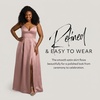 image:imageDavids Bridal Bridesmaid Dresses  The Edit by DB Studio Satin Empire Waist Ball Gown for Women in FullLengthQuartz