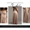 image:imageDavids Bridal Bridesmaid Dresses  The Edit by DB Studio Satin Empire Waist Ball Gown for Women in FullLengthSand