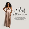 image:imageDavids Bridal Bridesmaid Dresses  The Edit by DB Studio Satin Empire Waist Ball Gown for Women in FullLengthSand