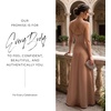 image:imageDavids Bridal Bridesmaid Dresses  The Edit by DB Studio Satin Empire Waist Ball Gown for Women in FullLengthSand