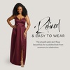 image:imageDavids Bridal Bridesmaid Dresses  The Edit by DB Studio Satin Empire Waist Ball Gown for Women in FullLengthWine