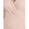image:imageDavids Bridal Chiffon Cowl Back VNeck Sheath DressPetal