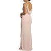 image:imageDavids Bridal Chiffon Cowl Back VNeck Sheath DressPetal