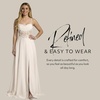 image:imageDavids Bridal Chiffon Illusion Lace Bodice ALine Wedding DressSoft White