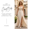 image:imageDavids Bridal Chiffon Illusion Lace Bodice ALine Wedding DressSoft White
