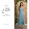 image:imageDavids Bridal Chiffon Ruffle Sheath Dress Elegant Cocktail Dress for Wedding Guest and Formal EventsLake