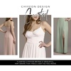 image:imageDavids Bridal Chiffon Spaghetti Strap ALine Dress with SlitWhite