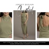 image:imageDavids Bridal High Neck Fitted Jersey Sheath DressEucalyptus