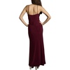 image:imageDavids Bridal Jersey Sheath Dress with Asymmetrical StrapsWine