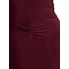 image:imageDavids Bridal Jersey Sheath Dress with Asymmetrical StrapsWine