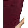 image:imageDavids Bridal Jersey Sheath Dress with Asymmetrical StrapsWine