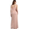 image:imageDavids Bridal Mesh Cowl Neck Ruched ALine DressBlack