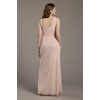 image:imageDavids Bridal Mesh Cowl Neck Ruched ALine DressPetal