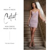 image:imageDavids Bridal Mesh VNeck Cutout Mini DressIris