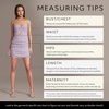 image:imageDavids Bridal Mesh VNeck Cutout Mini DressIris