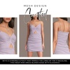 image:imageDavids Bridal Mesh VNeck Cutout Mini DressIris