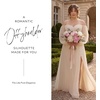 image:imageDavids Bridal OfftheShoulder Billow Sleeve Wedding DressSoft White
