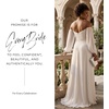 image:imageDavids Bridal OfftheShoulder Billow Sleeve Wedding DressSoft White