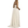 image:imageDavids Bridal Strapless Lace ALine Corset Wedding DressIvory