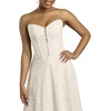 image:imageDavids Bridal Strapless Lace ALine Corset Wedding DressIvory