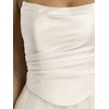 image:imageDavids Bridal Strapless Satin and Tulle Ball Gown Wedding DressSoft White