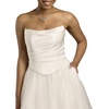 image:imageDavids Bridal Strapless Satin and Tulle Ball Gown Wedding DressSoft White