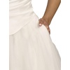 image:imageDavids Bridal Strapless Satin and Tulle Ball Gown Wedding DressSoft White