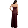 image:imageDavids Bridal Stretch Satin Basque Waist Sheath DressDusty Blue