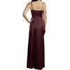 image:imageDavids Bridal Stretch Satin Basque Waist Sheath DressWine