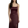 image:imageDavids Bridal Stretch Satin Basque Waist Sheath DressWine