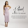 image:imageDavids Bridal Studio Ruched Empire Mesh Sheath Midi Dress in Iris Elegant Cocktail Dress for Weddings and Formal EventsIris