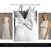 image:imageDavids Bridal The Edit High Neck Satin Bow Back Mermaid Wedding DressSoft White
