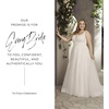 image:imageDavids Bridal The Edit Square Neck Tulle and Lace Ball Gown Wedding DressSoft White