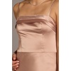 image:imageDavids Bridal The Edit Studio Charmeuse Spaghetti Strap Sheath Dress Satin Cocktail DressMarine