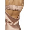 image:imageDavids Bridal The Edit Studio Charmeuse Spaghetti Strap Sheath Dress Satin Cocktail DressSand