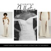 image:imageDavids Bridal The Edit Studio Corset Bodice Lace Off The Shoulder A Line Wedding Dress with Side SlitSoft White