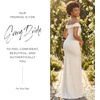 image:imageDavids Bridal The Edit Studio Corset Bodice Lace Off The Shoulder A Line Wedding Dress with Side SlitSoft White