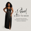 image:imageDavids Bridal The Edit Studio Satin ALine Dress with Cutouts Womens Formal DressBlack