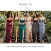image:imageDavids Bridal The Edit Studio Satin ALine Dress with Cutouts Womens Formal DressChianti
