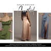 image:imageDavids Bridal The Edit Studio Satin ALine Dress with Cutouts Womens Formal DressChianti