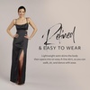 image:imageDavids Bridal The Edit Studio Satin ALine Dress with Cutouts Womens Formal DressChianti