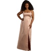 image:imageDavids Bridal The Edit Studio Satin ALine Dress with Cutouts Womens Formal DressMartini Olive