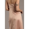 image:imageDavids Bridal The Edit Studio Satin ALine Dress with Cutouts Womens Formal DressSteel Blue